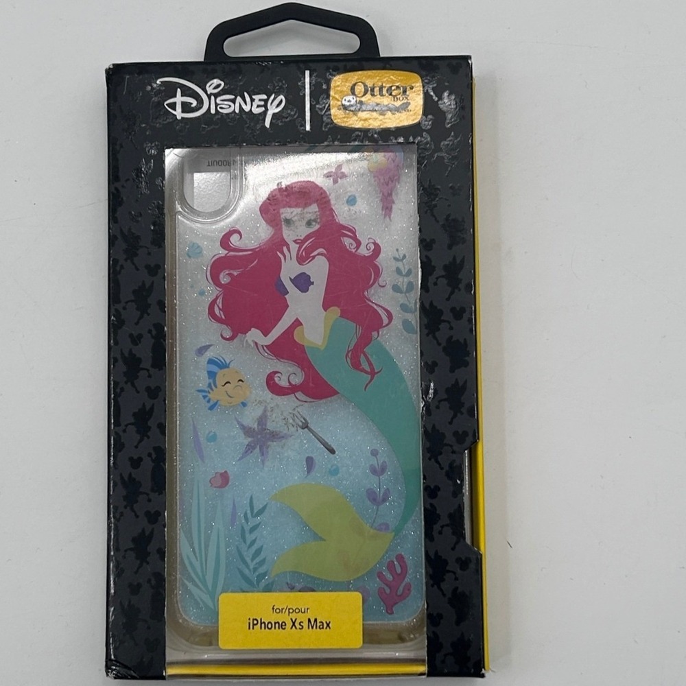 Disney OtterBox Symmetry iPhone Xs Max Case Ariel The Little Mermaid Glitter NEW